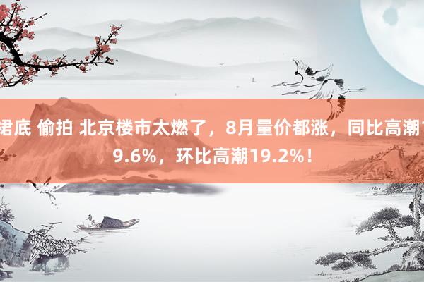 裙底 偷拍 北京楼市太燃了，8月量价都涨，同比高潮19.6%，环比高潮19.2%！