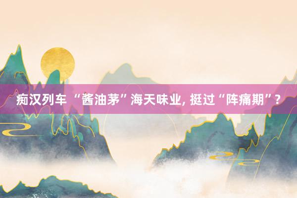 痴汉列车 “酱油茅”海天味业， 挺过“阵痛期”?