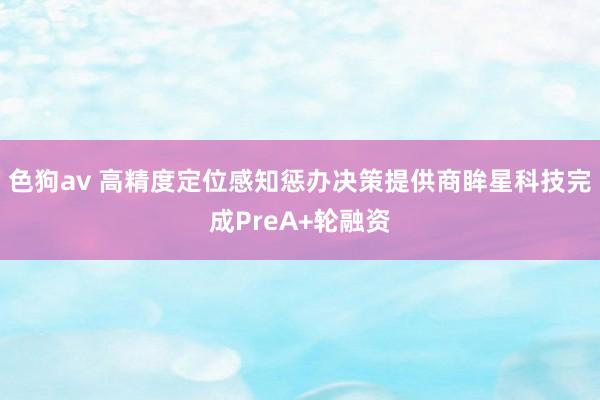 色狗av 高精度定位感知惩办决策提供商眸星科技完成PreA+轮融资