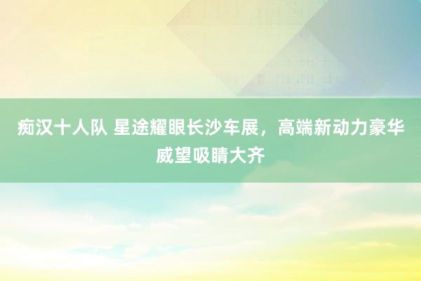 痴汉十人队 星途耀眼长沙车展，高端新动力豪华威望吸睛大齐