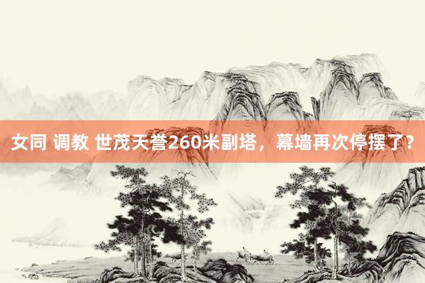 女同 调教 世茂天誉260米副塔,幕墙再次停摆了?