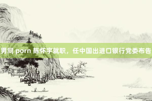 男同 porn 陈怀宇就职，任中国出进口银行党委布告