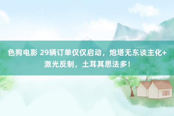 色狗电影 29辆订单仅仅启动，炮塔无东谈主化+激光反制，土耳其思法多！