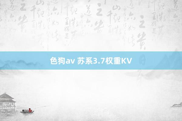 色狗av 苏系3.7权重KV
