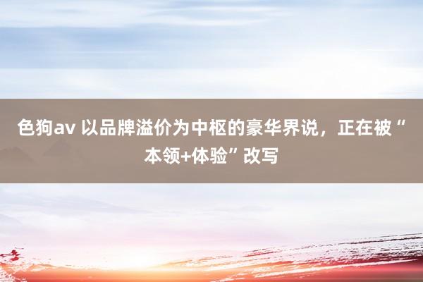 色狗av 以品牌溢价为中枢的豪华界说，正在被“本领+体验”改写