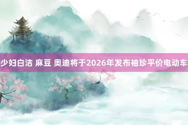 少妇白洁 麻豆 奥迪将于2026年发布袖珍平价电动车