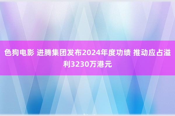 色狗电影 进腾集团发布2024年度功绩 推动应占溢利3230万港元