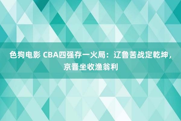色狗电影 CBA四强存一火局：辽鲁苦战定乾坤，京晋坐收渔翁利