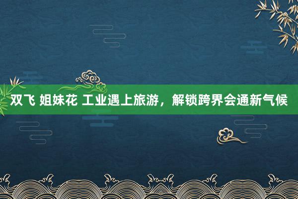 双飞 姐妹花 工业遇上旅游，解锁跨界会通新气候