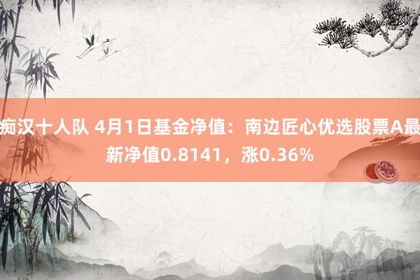 痴汉十人队 4月1日基金净值：南边匠心优选股票A最新净值0.8141，涨0.36%