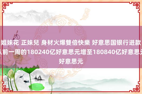 姐妹花 正妹兒 身材火爆雙倍快樂 好意思国银行进款从前一周的180240亿好意思元增至180840亿好意思元