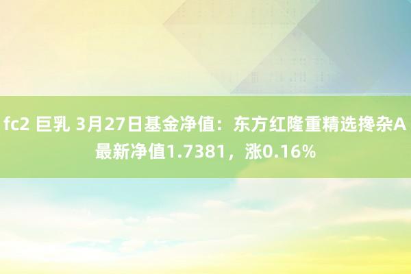 fc2 巨乳 3月27日基金净值：东方红隆重精选搀杂A最新净值1.7381，涨0.16%