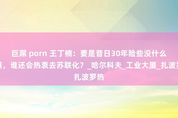 巨屌 porn 王丁楠：要是昔日30年险些没什么发展，谁还会热衷去苏联化？_哈尔科夫_工业大厦_扎波罗热