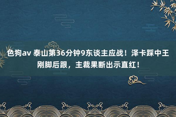 色狗av 泰山第36分钟9东谈主应战！泽卡踩中王刚脚后跟，主裁果断出示直红！
