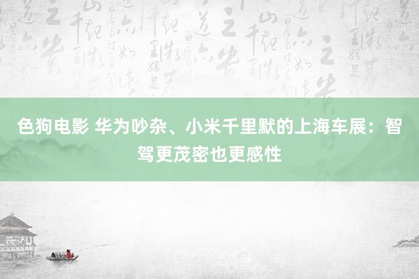 色狗电影 华为吵杂、小米千里默的上海车展：智驾更茂密也更感性