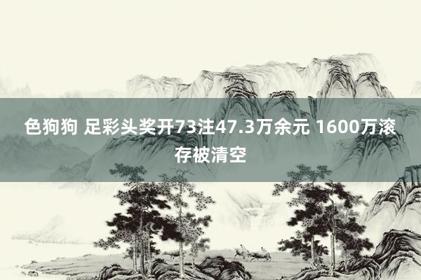 色狗狗 足彩头奖开73注47.3万余元 1600万滚存被清空