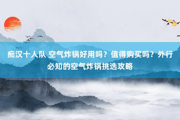 痴汉十人队 空气炸锅好用吗？值得购买吗？外行必知的空气炸锅挑选攻略